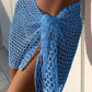 Women Beach Skirt Hollowed Solid Black White Yellow Green Knitted Mini Skirt For Women Summer Vacation Seaside Cover - Up Skirt - Womans Fashion