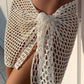 Women Beach Skirt Hollowed Solid Black White Yellow Green Knitted Mini Skirt For Women Summer Vacation Seaside Cover - Up Skirt - Womans Fashion