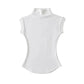 White women's high-neck sleeveless top for casual fashion wear