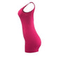 Pink women's form-fitting tank dress, stylish and sleek for casual fashion