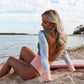 Women's Swimsuit 2024 Long Sleeve Rash Guard Bikini Surfing Suit One Piece Bodysuit Print Brasileño Push up Monokini Swimwear - Womans Fashion
