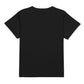 Black women's fashion t-shirt, plain back view, casual style