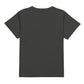 Black women's fashion t-shirt back view, solid color, casual style