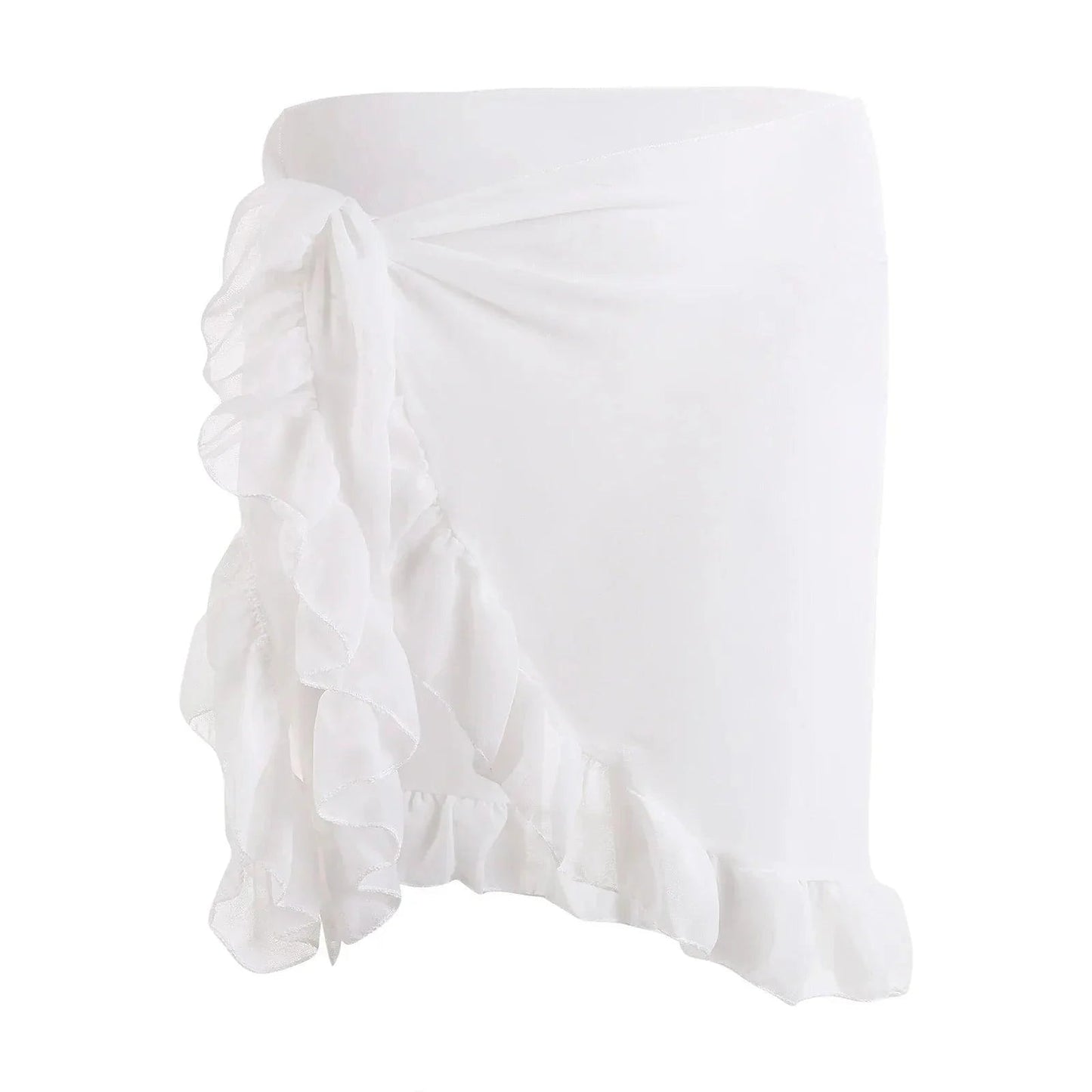 Yiiciovy 2023 Women Cover - Ups Skirts Chiffon Swimwear Pareo Scarf Bikini Cover - Ups Wrap Kaftan Sarong Beach Sexy Skirts 9 Colors - Womans Fashion