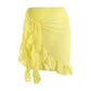 Yiiciovy 2023 Women Cover - Ups Skirts Chiffon Swimwear Pareo Scarf Bikini Cover - Ups Wrap Kaftan Sarong Beach Sexy Skirts 9 Colors - Womans Fashion